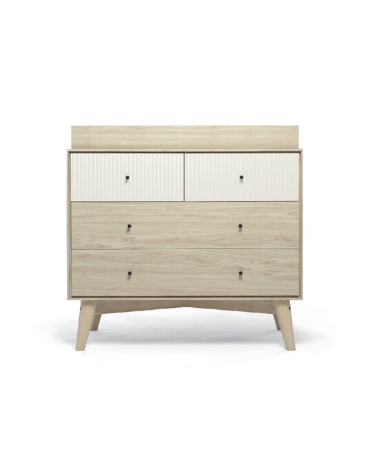 Coxley - Natural White 2 Piece Cotbed Set with Dresser Changer image number 4